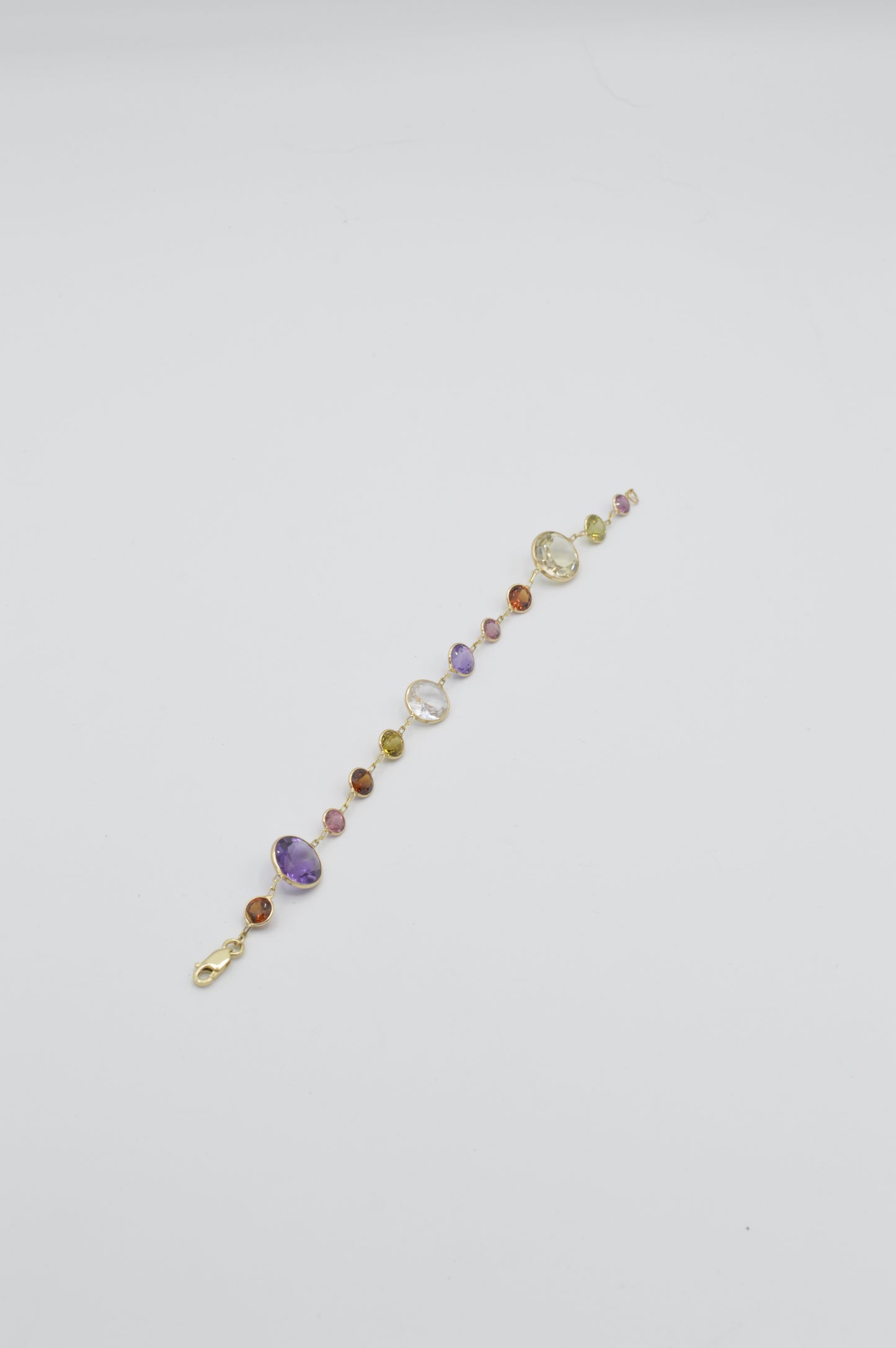 Multi-Gemstone Bracelet, 14k