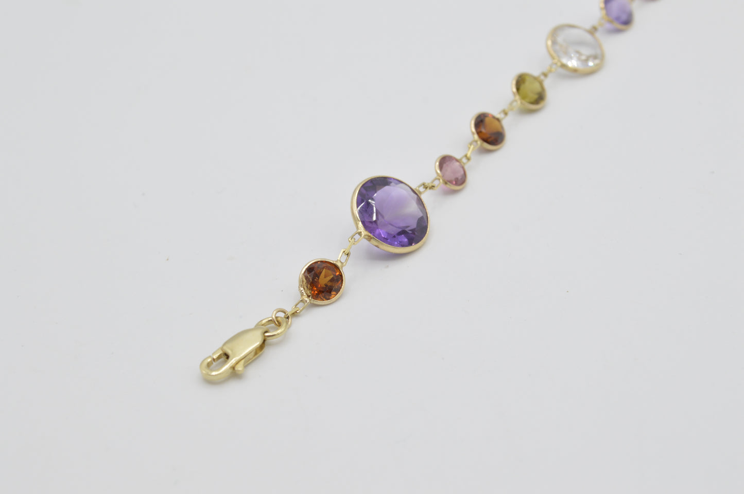Multi-Gemstone Bracelet, 14k