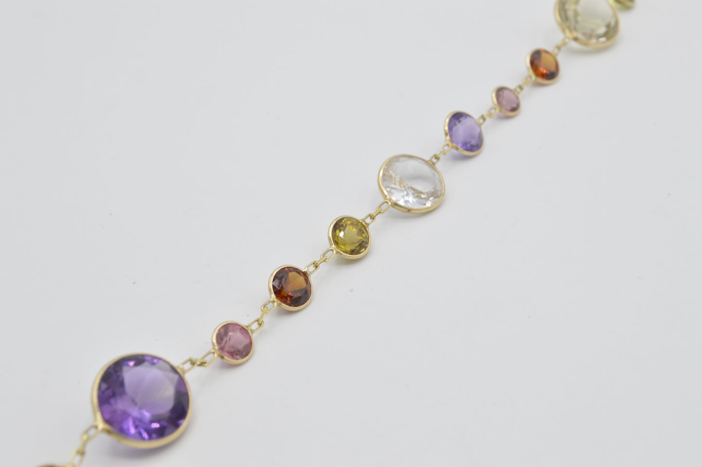Multi-Gemstone Bracelet, 14k