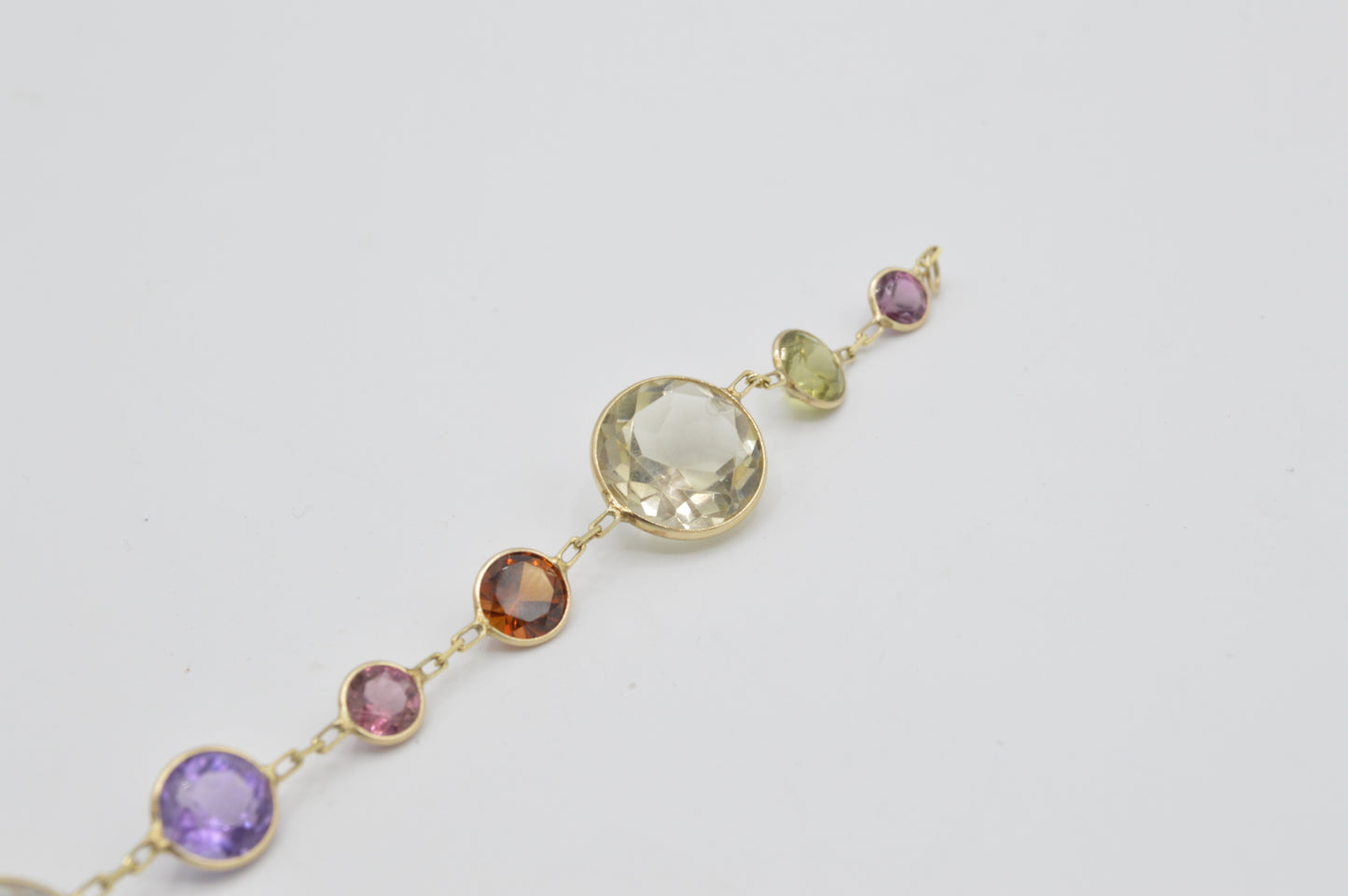 Multi-Gemstone Bracelet, 14k