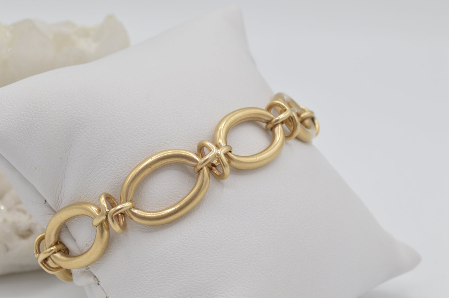 Chunky Oval Bracelet, 14k