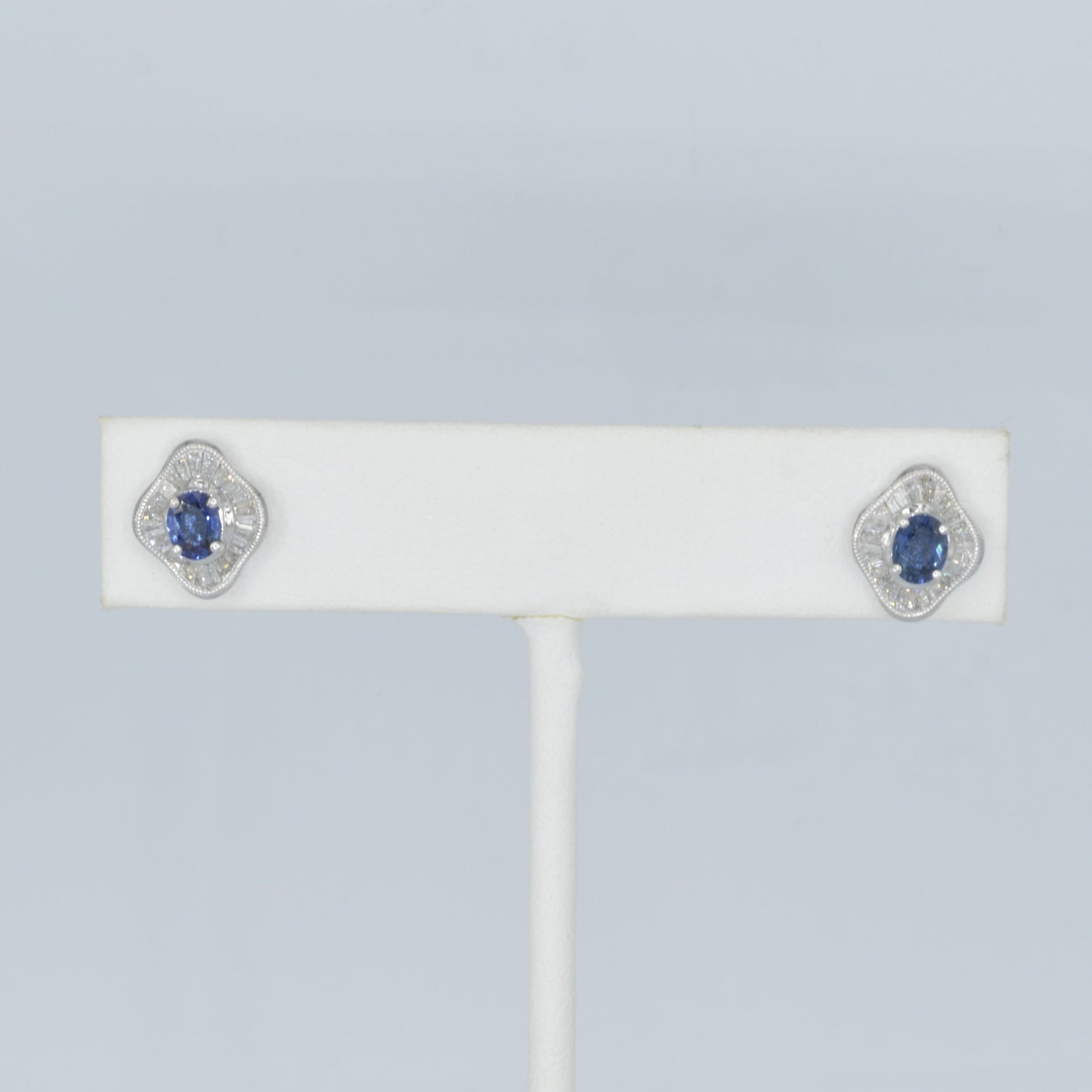 Sapphire & Diamond Earrings