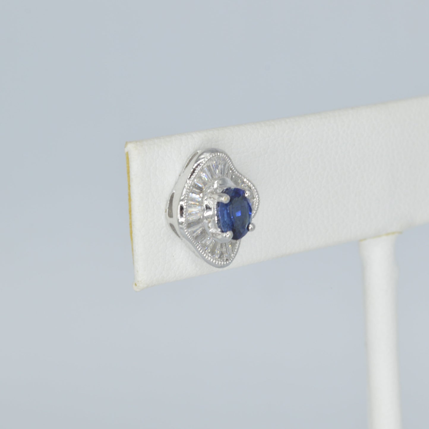 Sapphire & Diamond Earrings