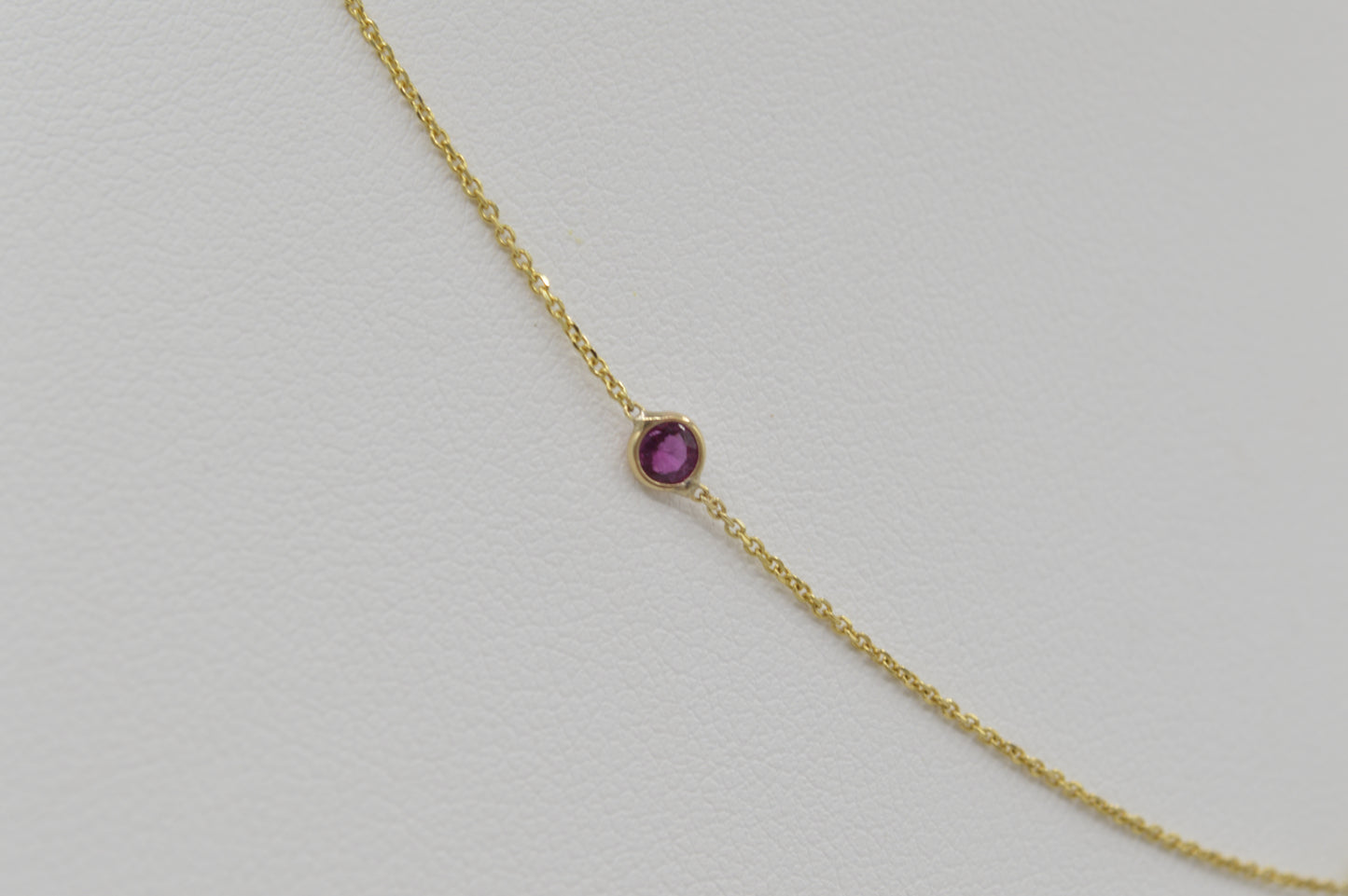 Rainbow Sapphire Necklace, 16"