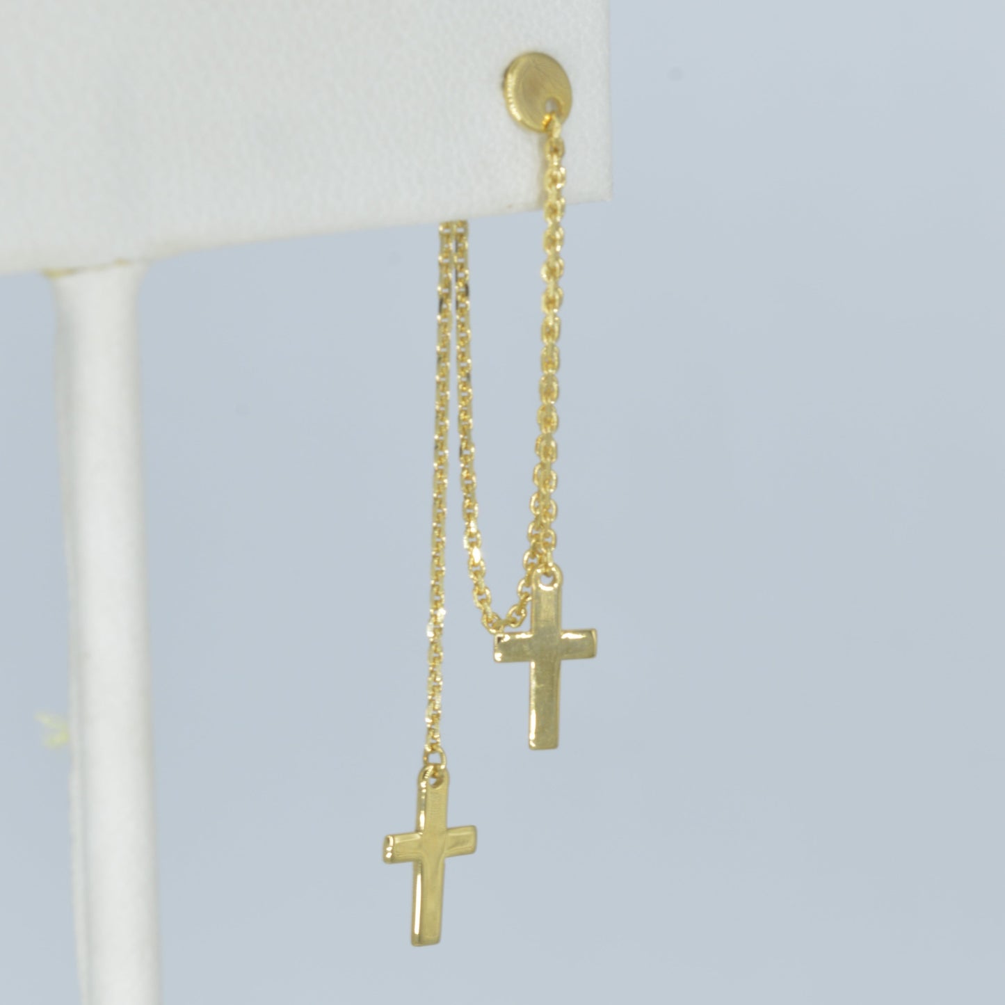 Cross Tassel Earrings