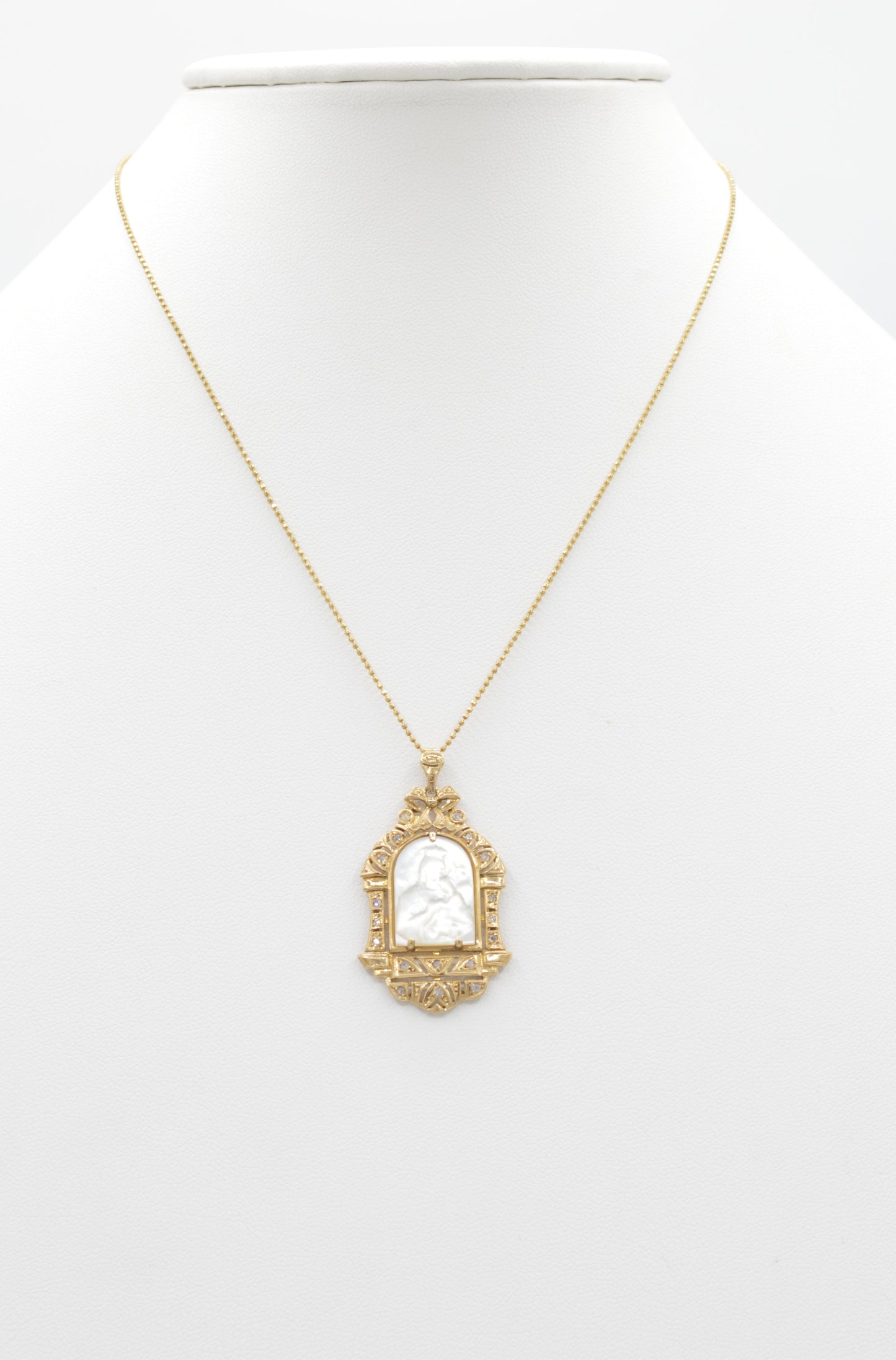 Mother of Pearl Mother & Child Pendant