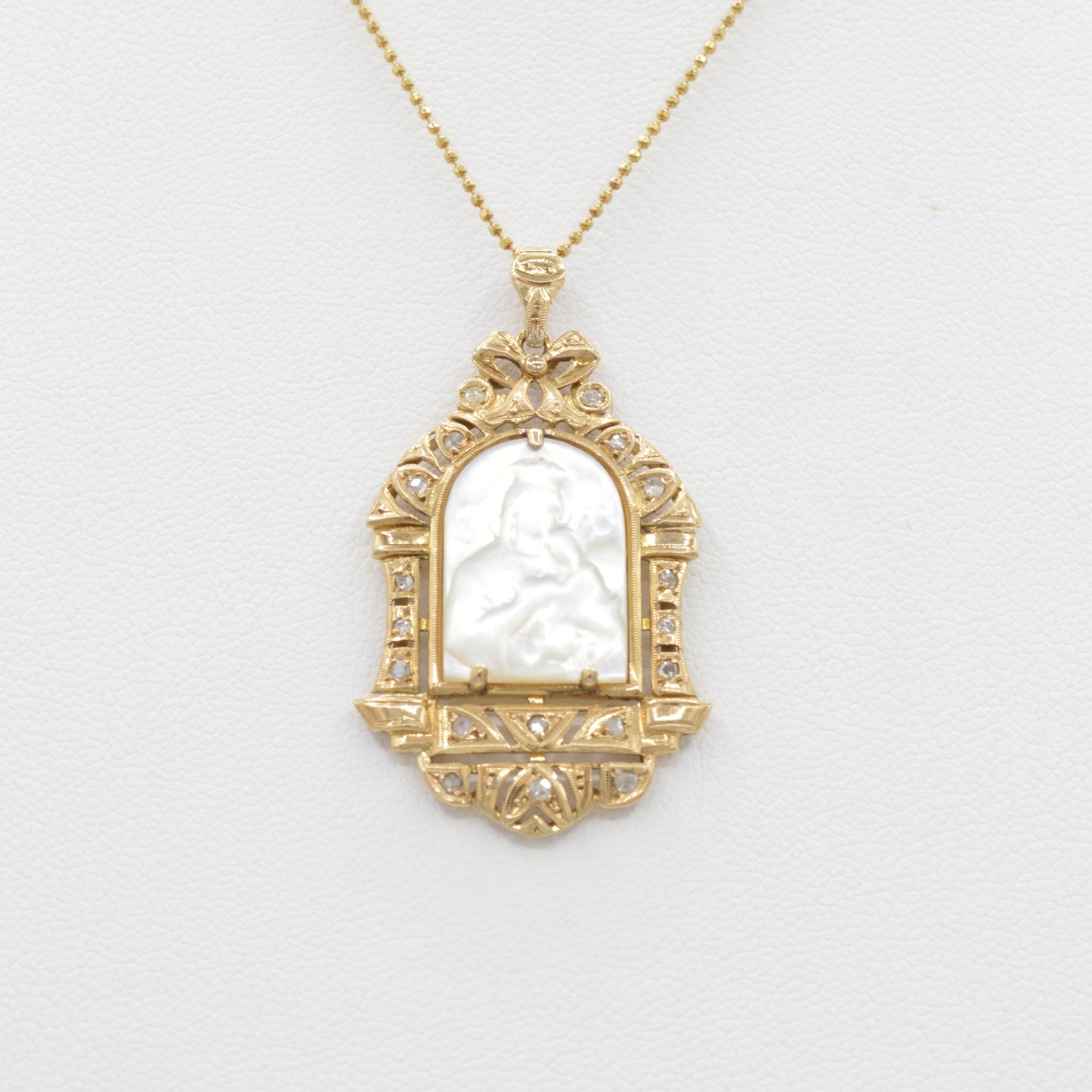 Mother of Pearl Mother & Child Pendant