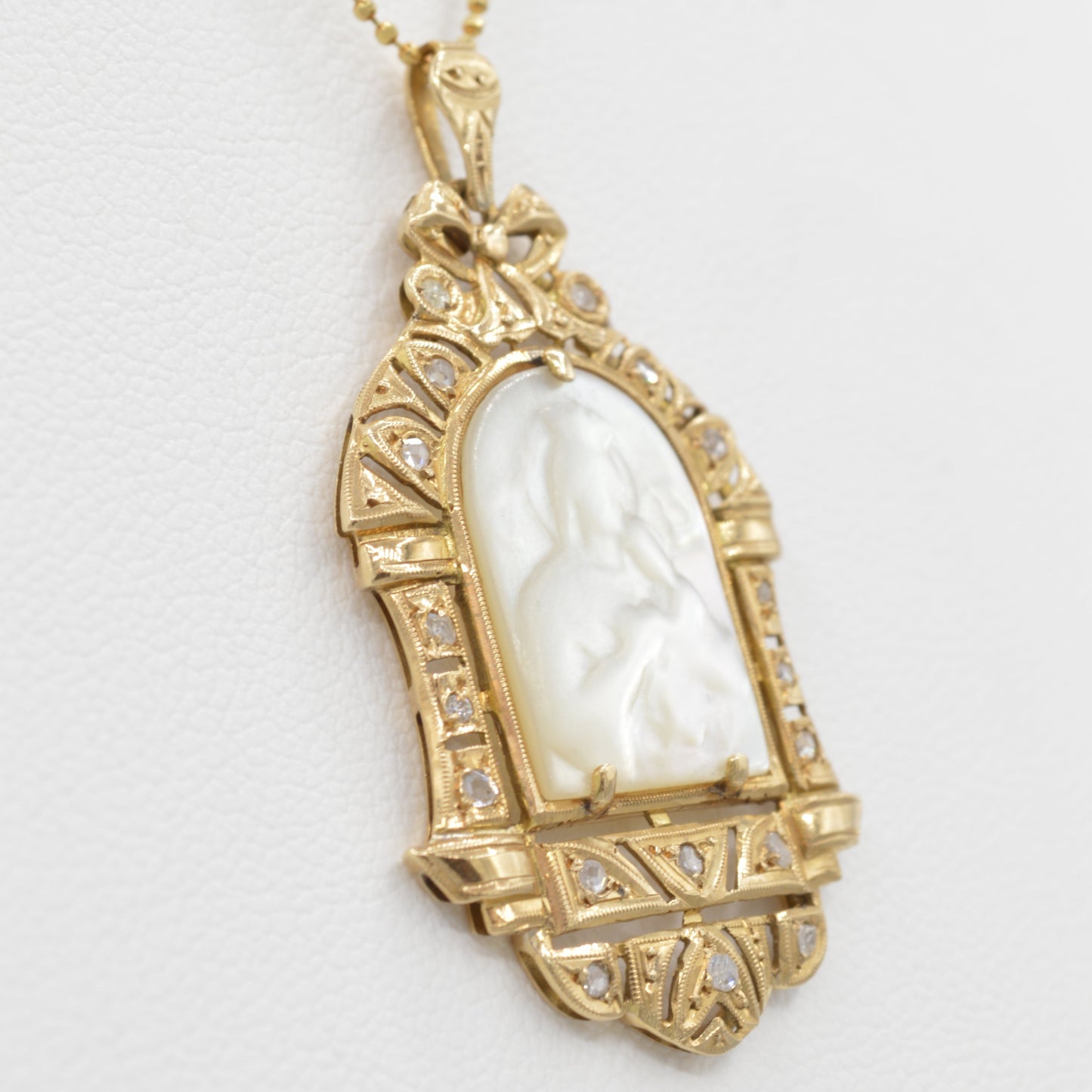 Mother of Pearl Mother & Child Pendant