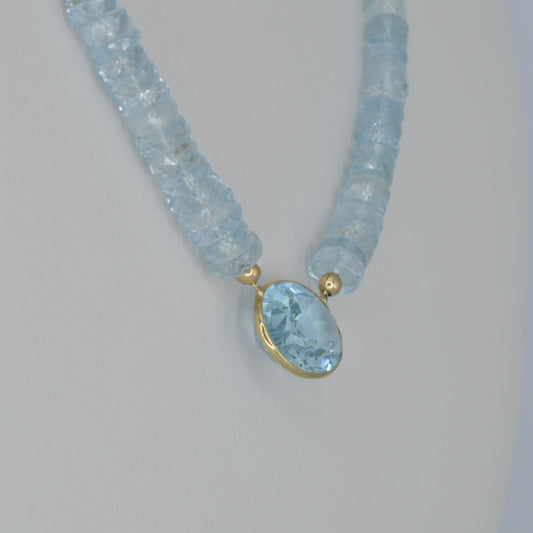 Blue Topaz Necklace
