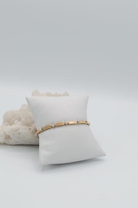 Textured Diamond Bracelet