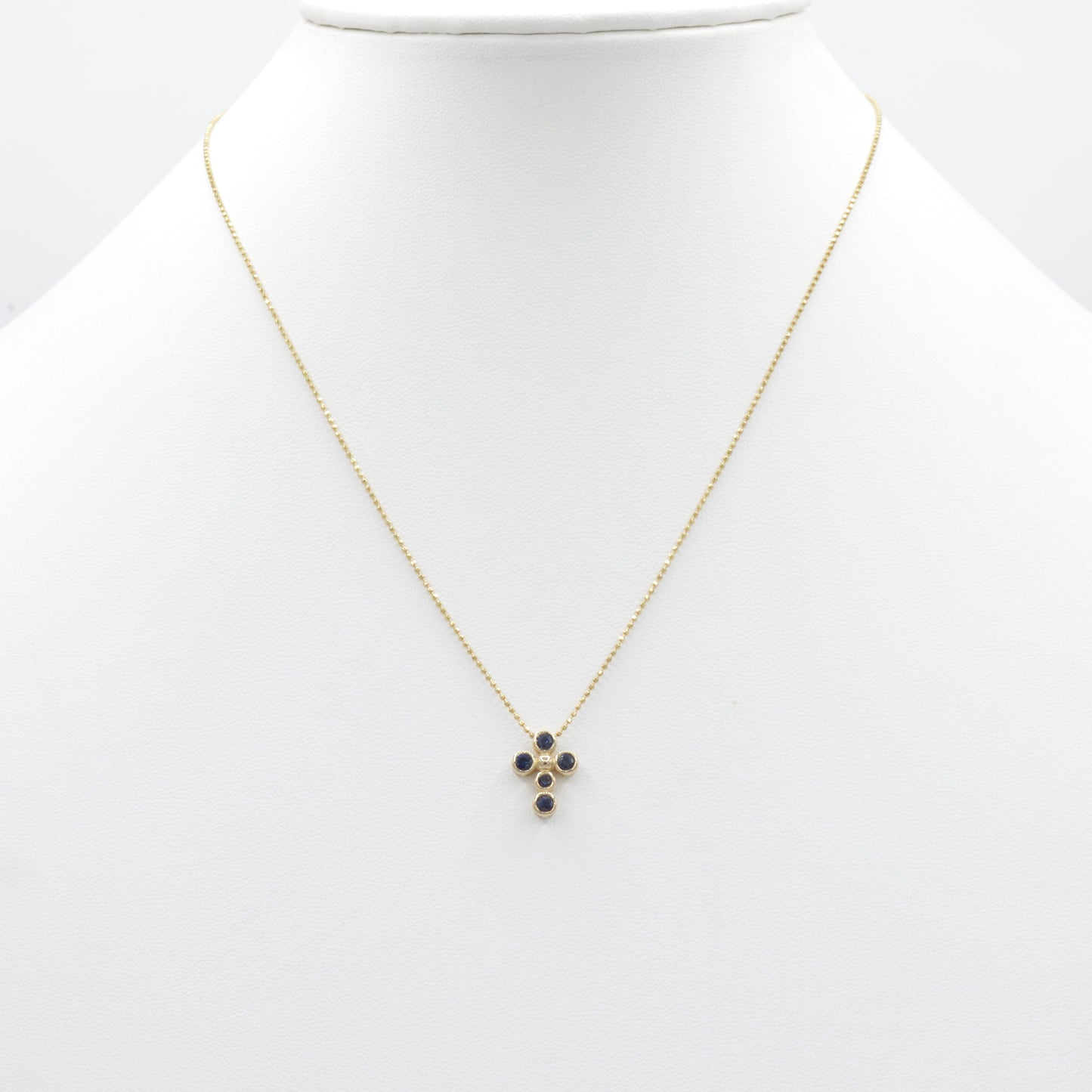 Dainty Sapphire Cross