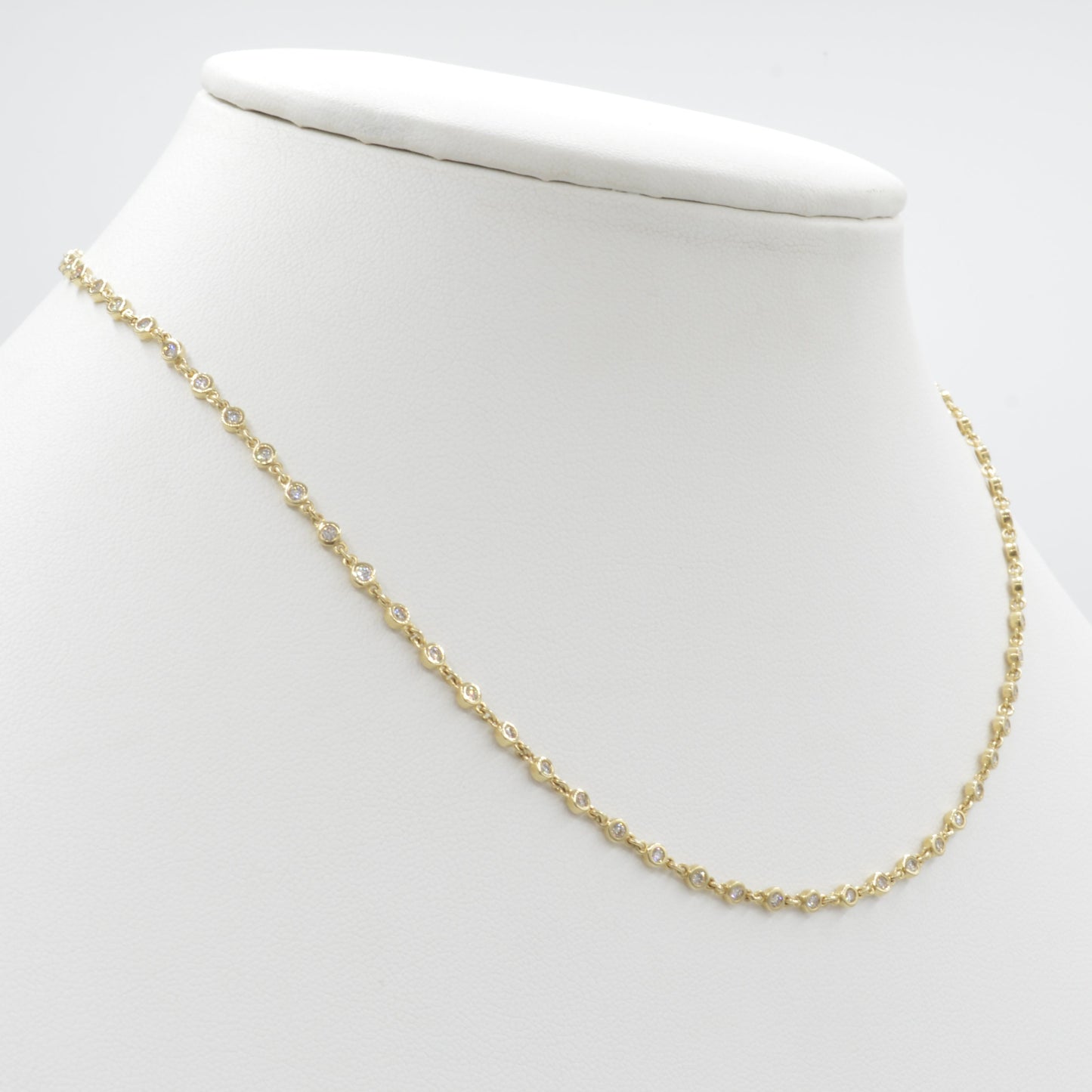 Diamond Bezel Necklace