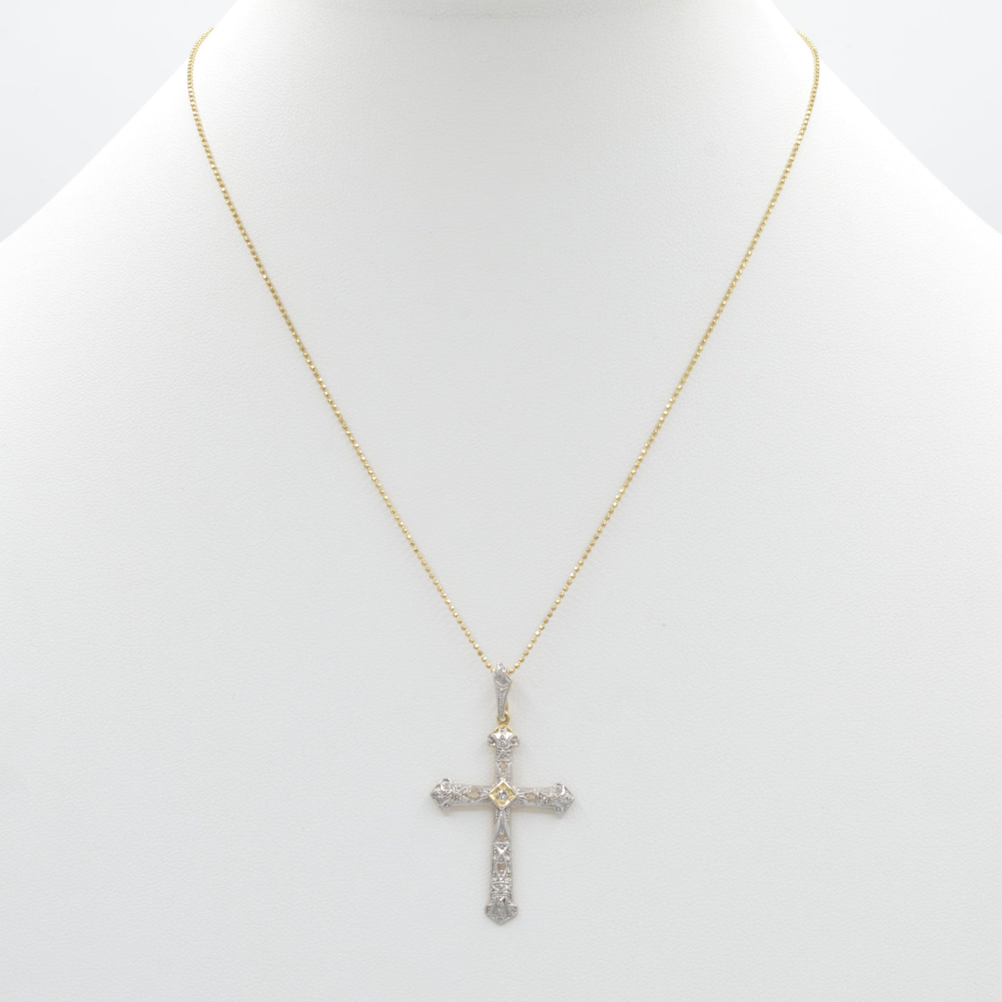White Gold Cross
