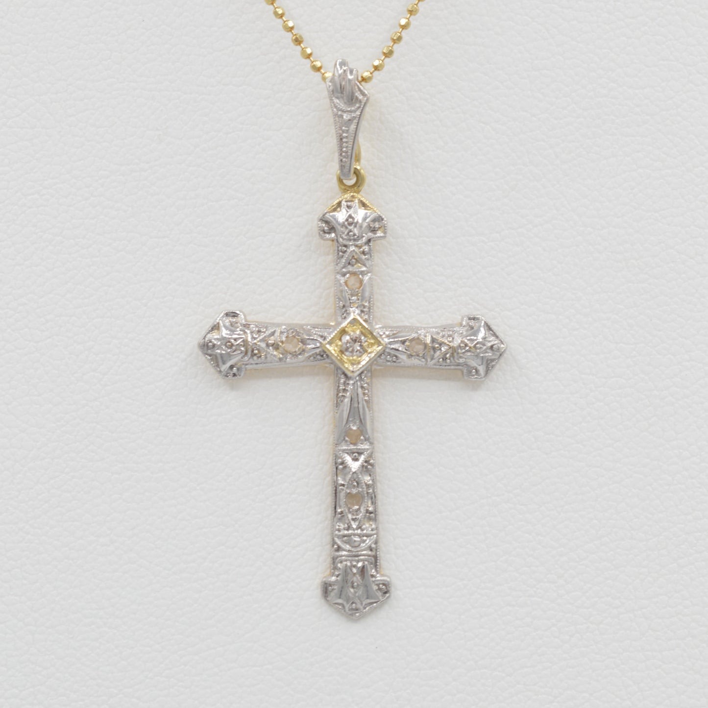 White Gold Cross