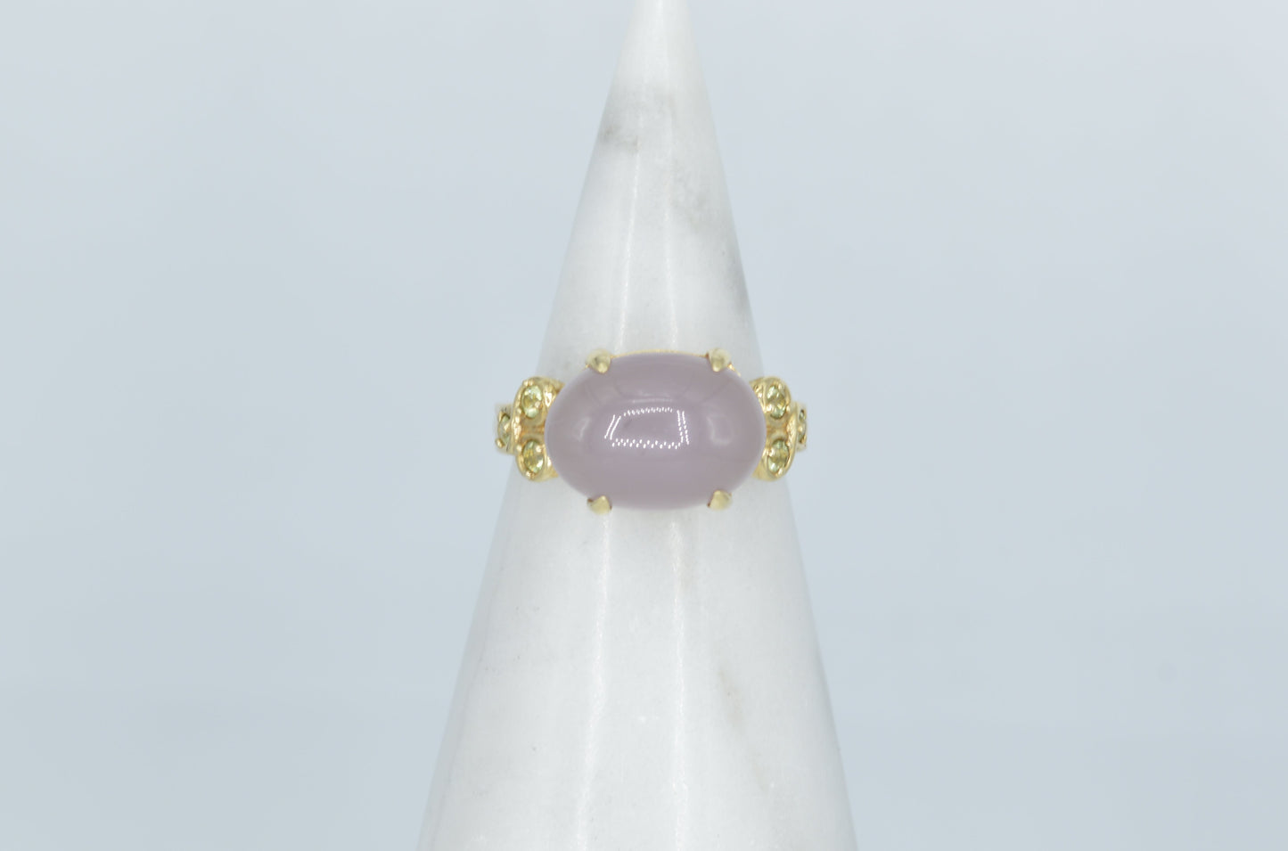 Moonstone & Peridot Ring