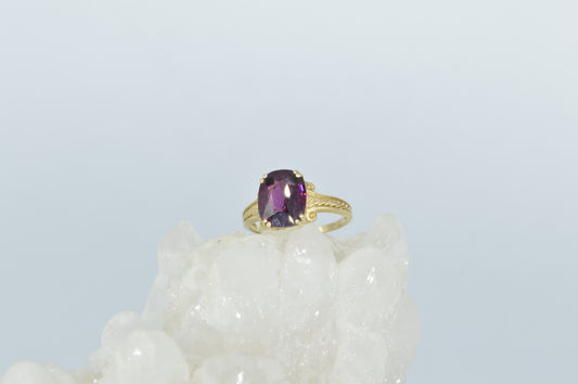 Simple Garnet Ring