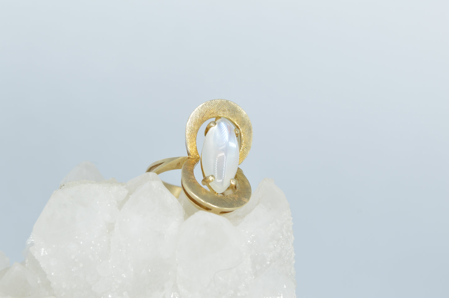 Moonstone Marquise Ring