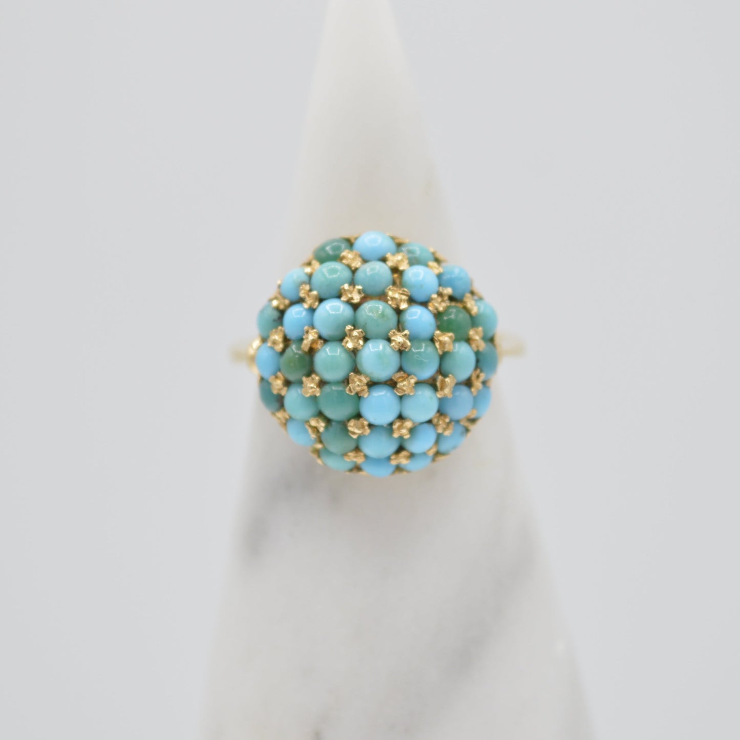 Turquoise Pavé Ring
