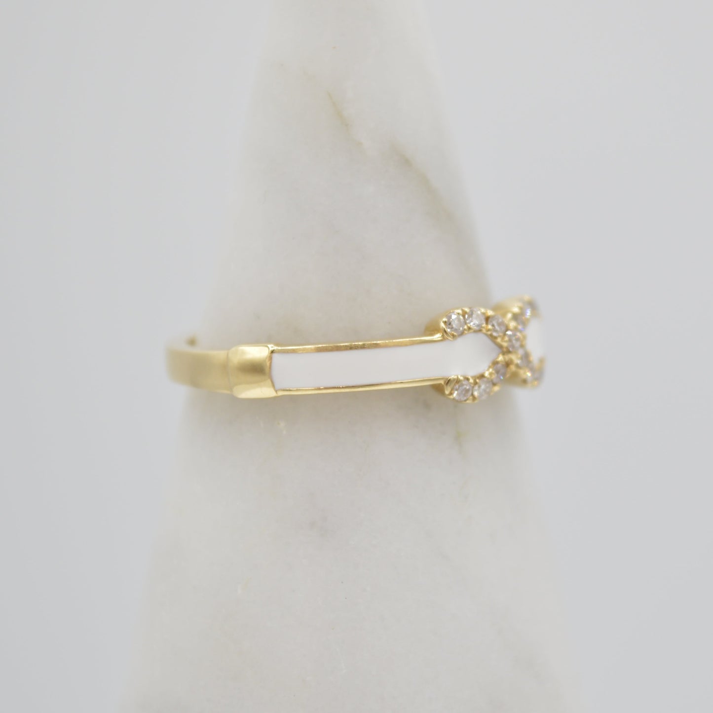Enamel & Diamond Band