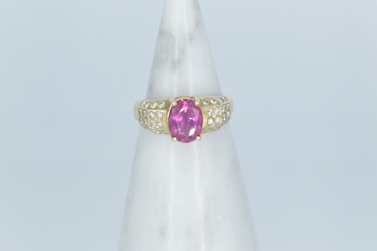 Tourmaline & Diamond Ring