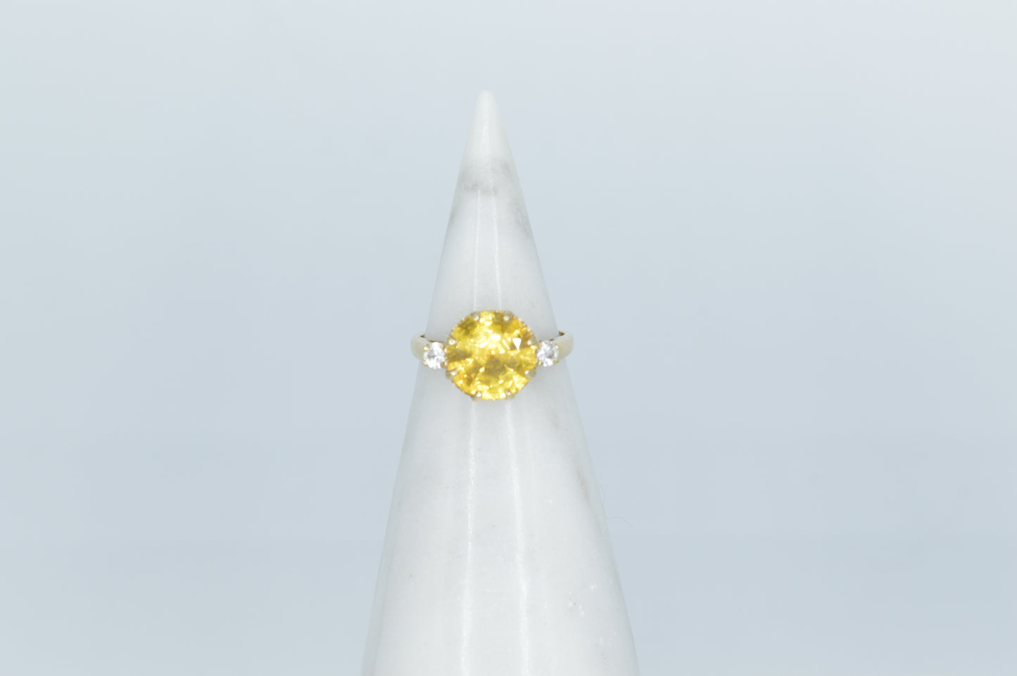 Diamond & Citrine Ring