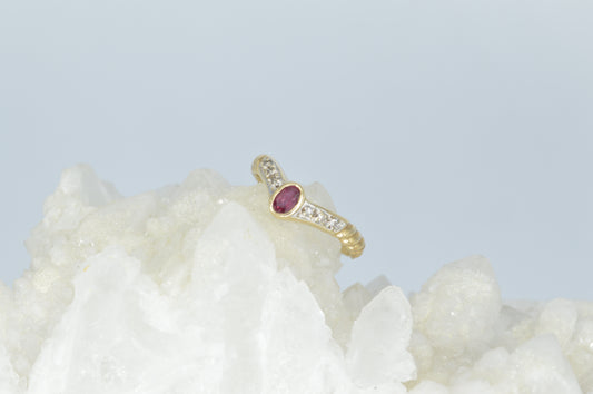 Ruby Guardian Ring, 14k