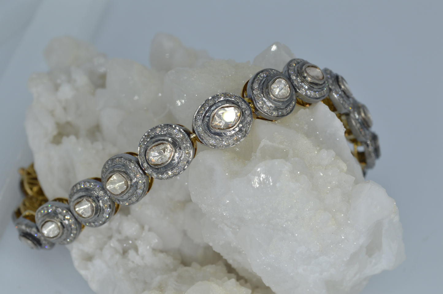Vintage Rose-Cut Diamond Bracelet