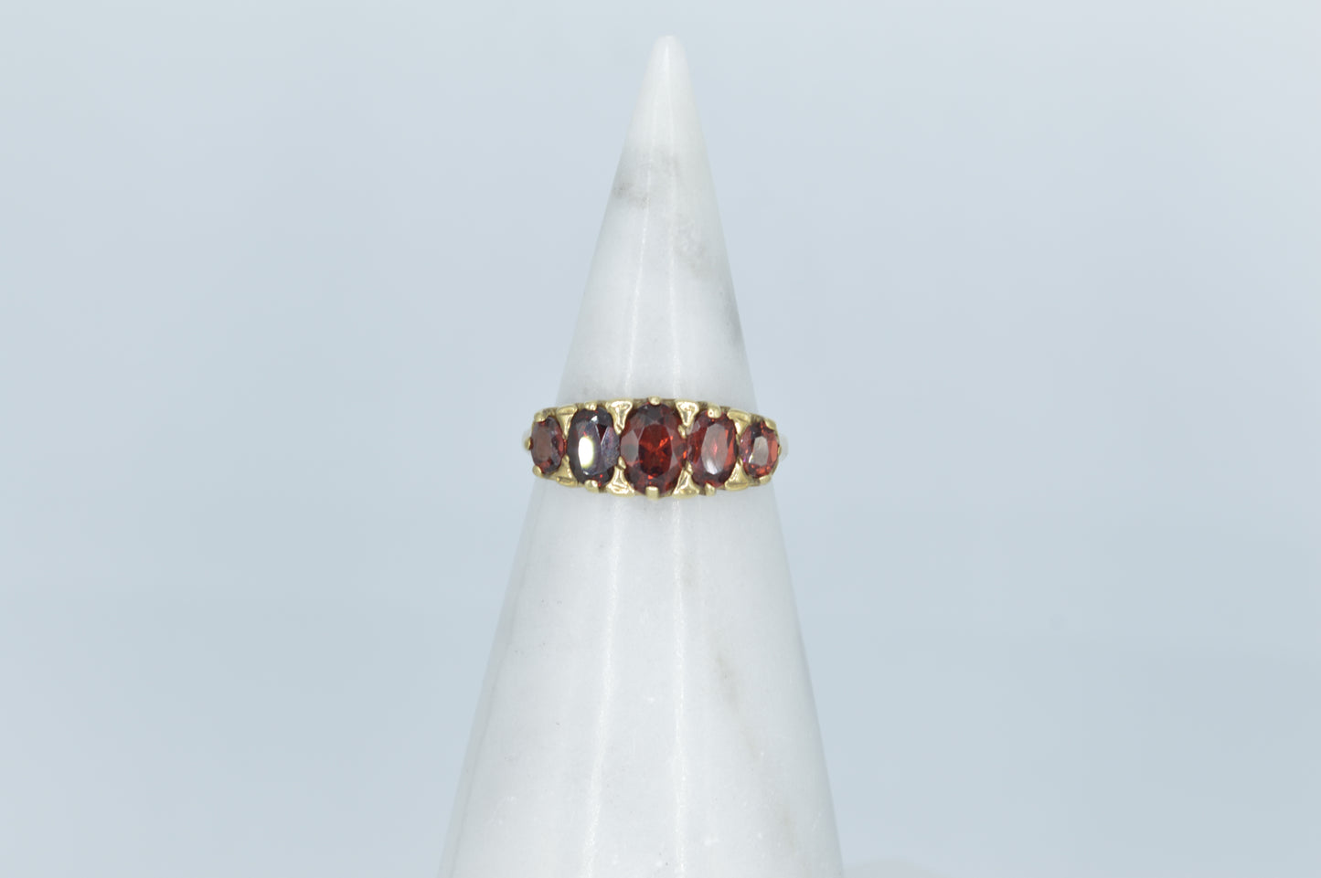 Flush Garnet Ring