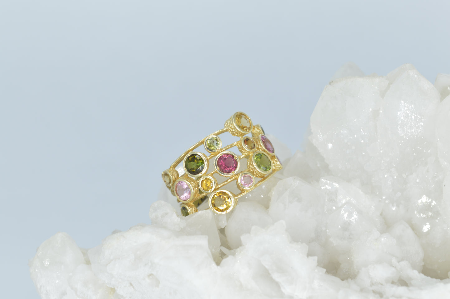 Scattered Bezel Ring