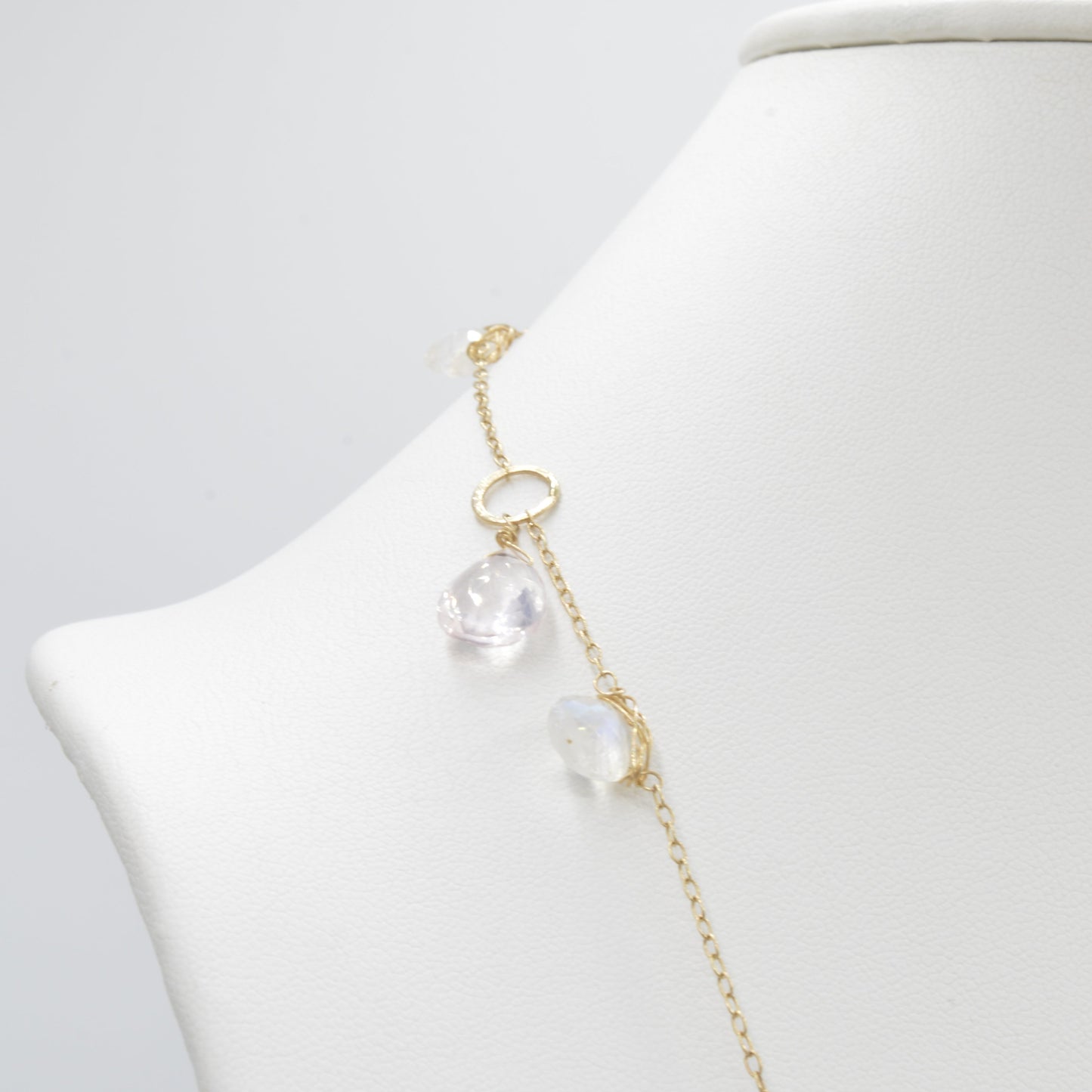 Moonstone Layering Chain, 32"