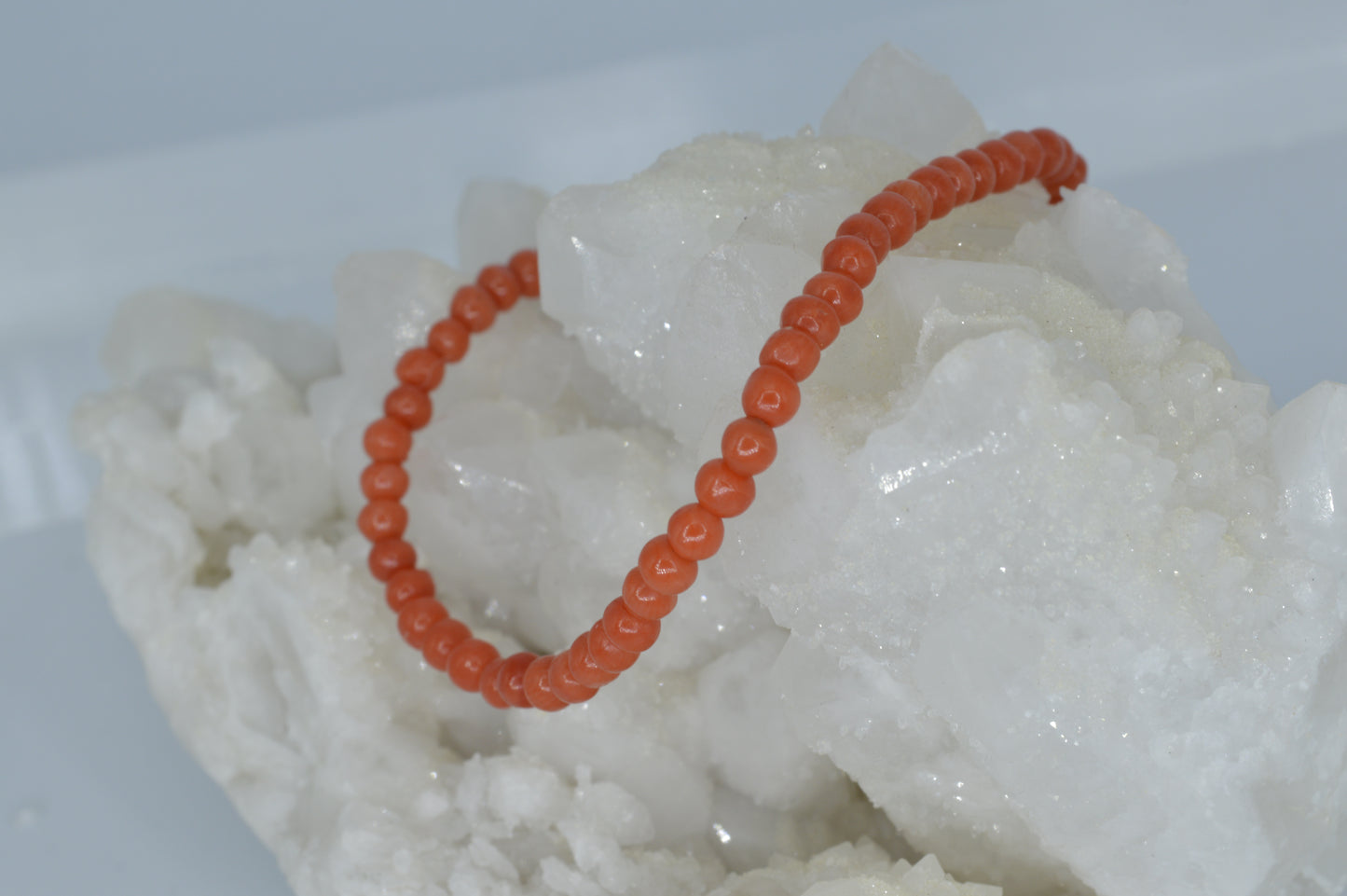 Coral Beaded Bracelet