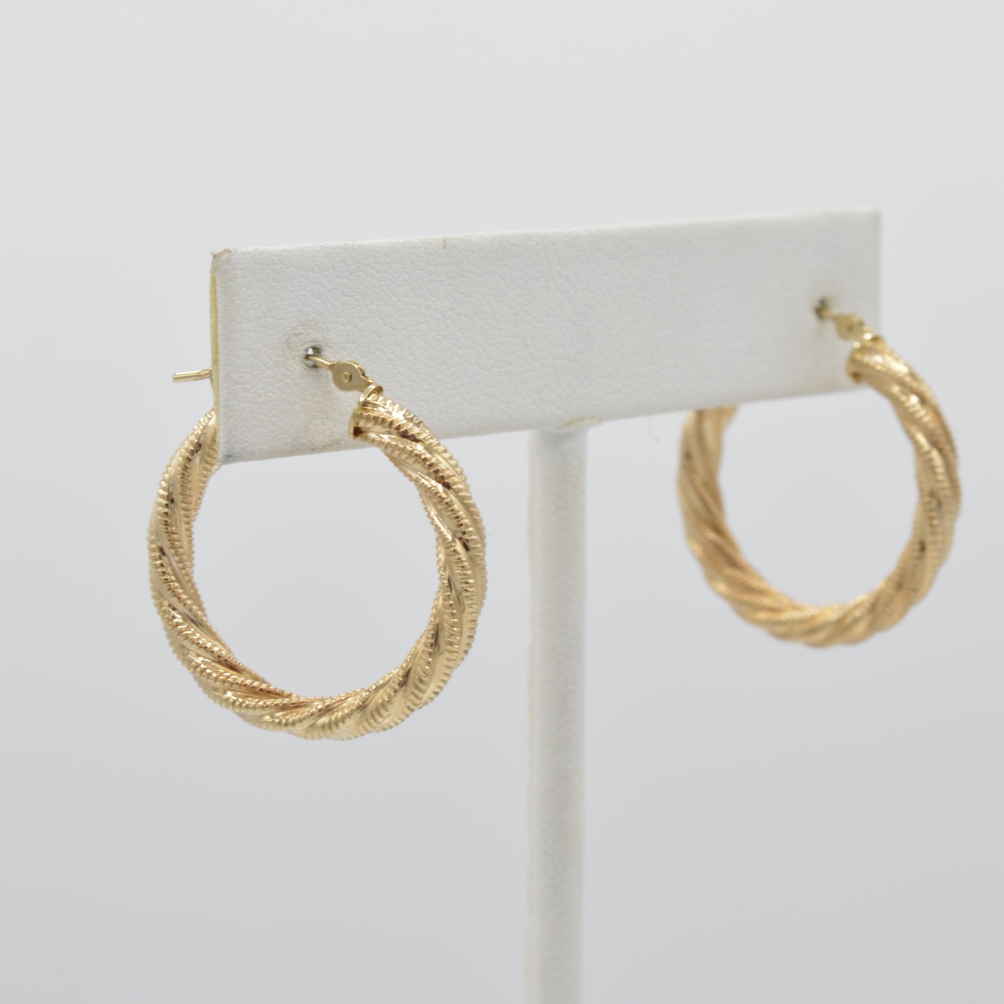 Twisting Gold Hoops