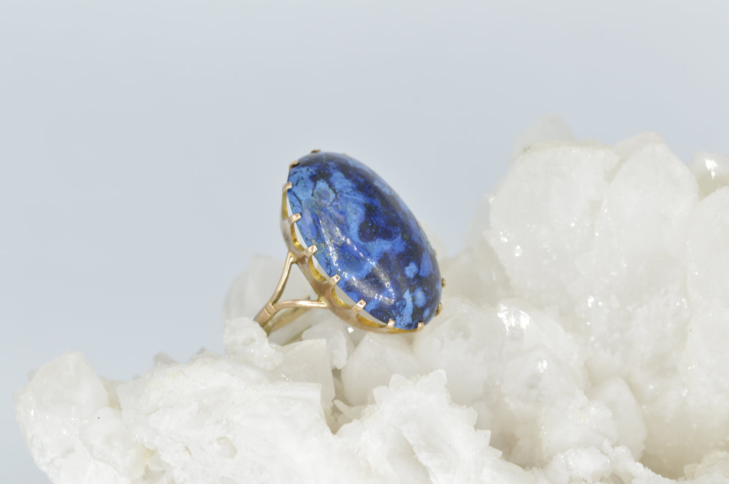 Australian Blue Agate Ring