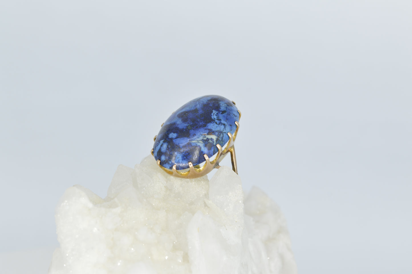 Australian Blue Agate Ring