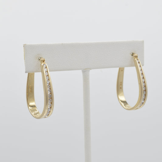 Large U-Diamond Hoops