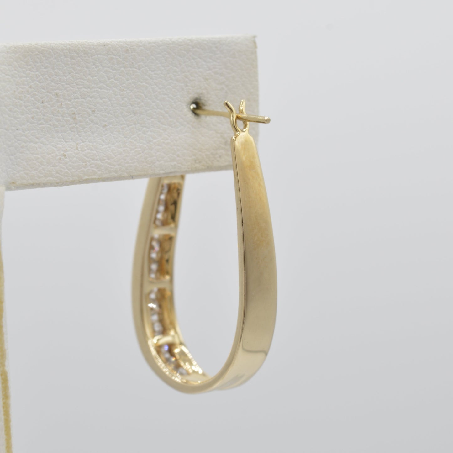 Large U-Diamond Hoops