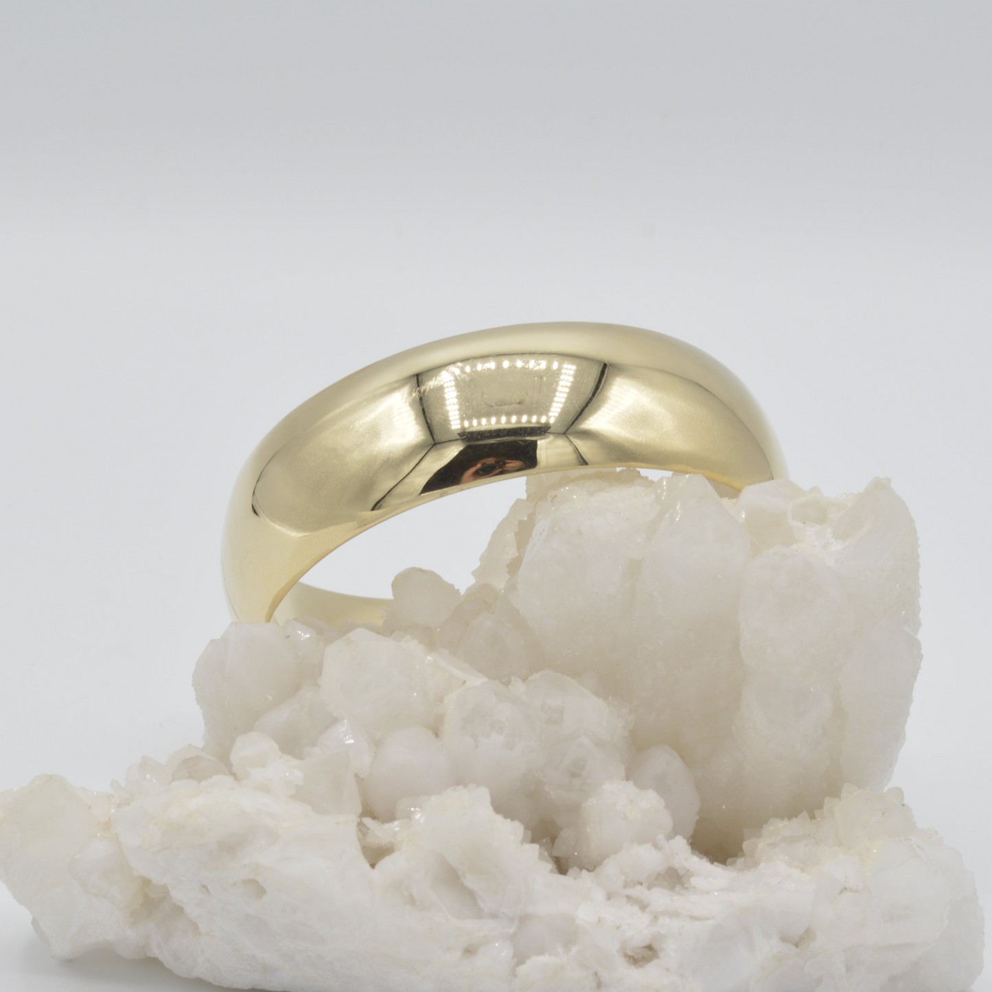 Thick 14k Gold Bangle