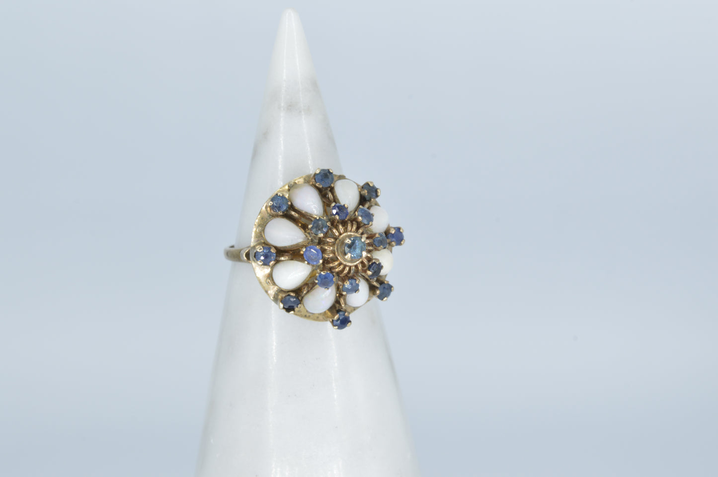 Sapphire Opal Cupcake Ring