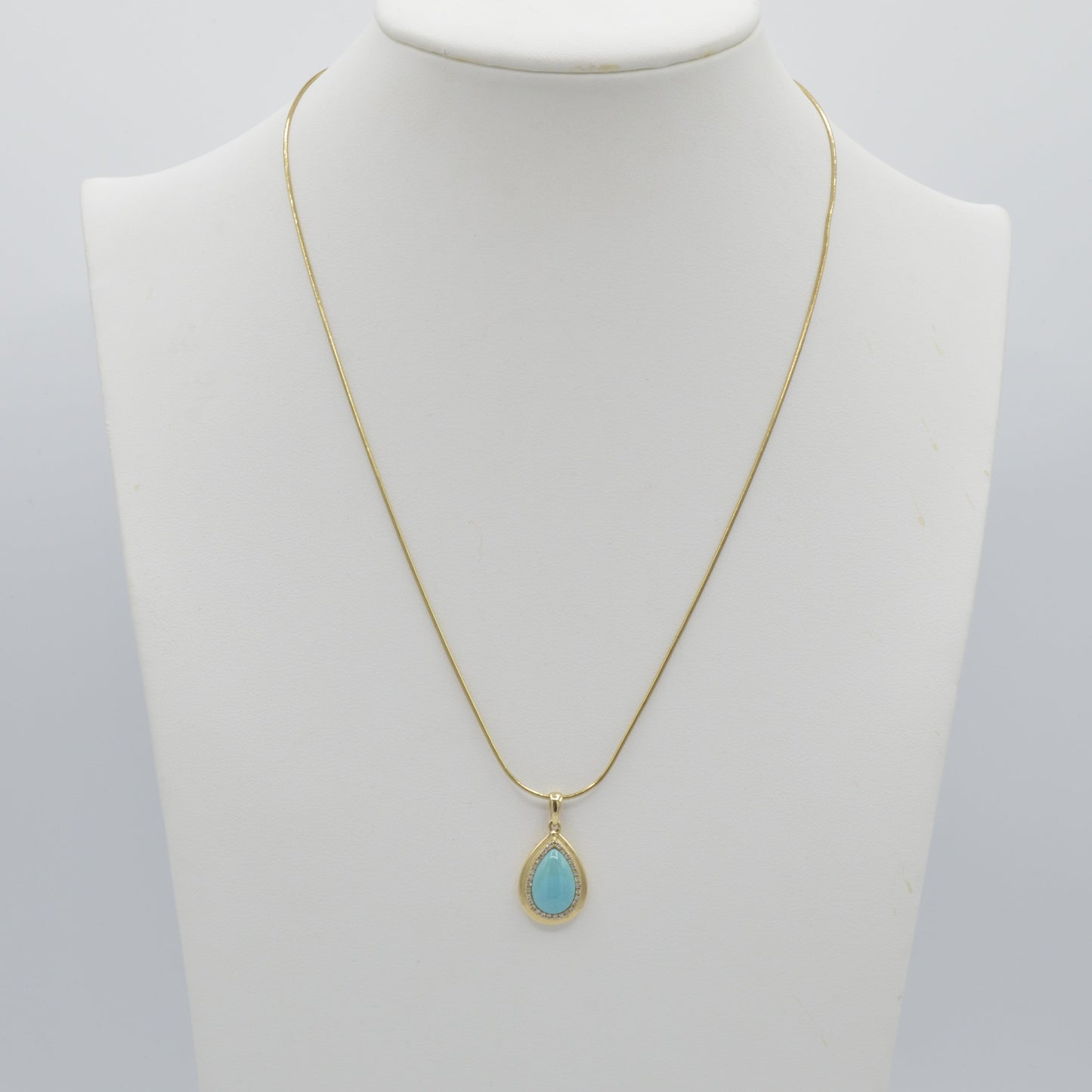 Turquoise Teardrop Necklace