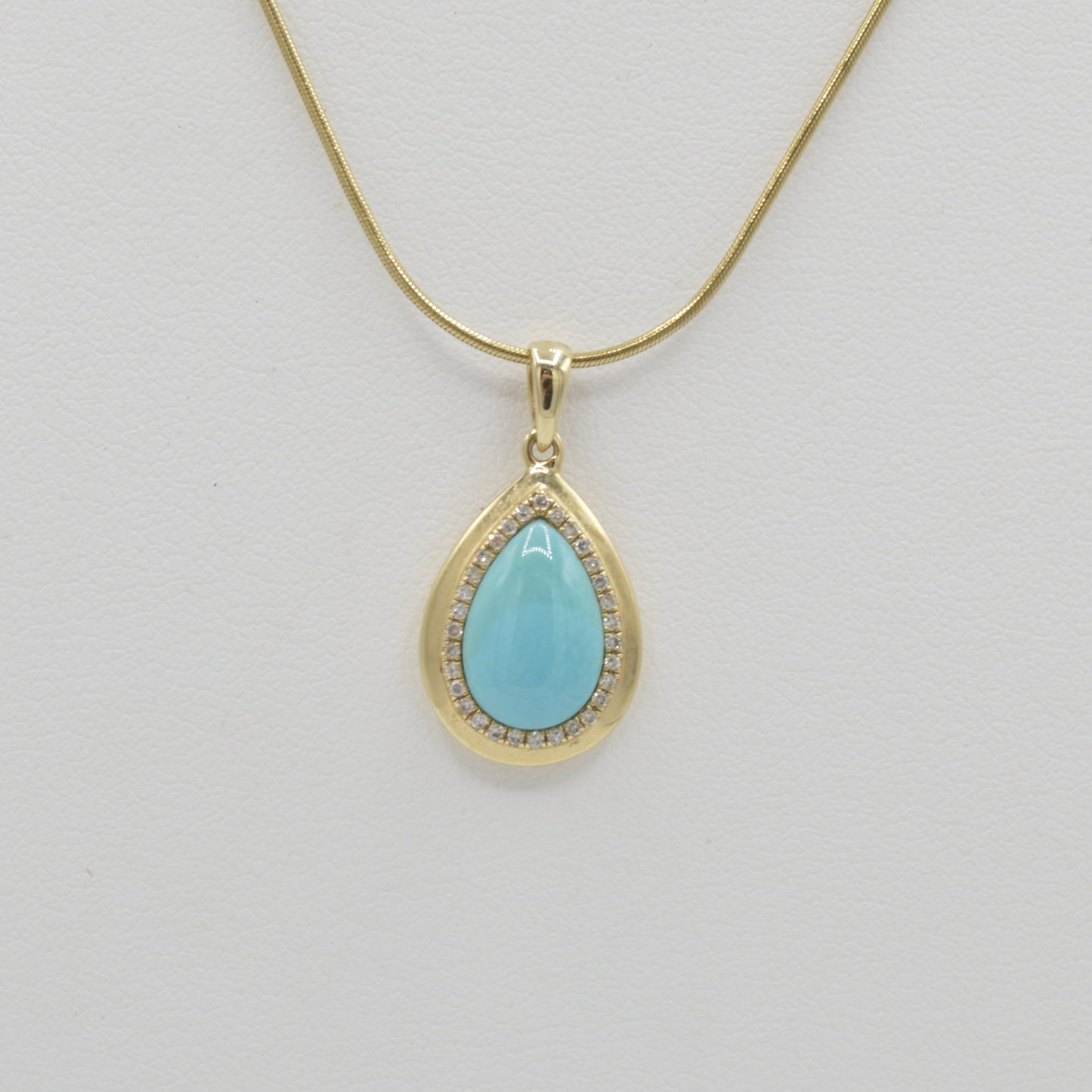 Turquoise Teardrop Necklace
