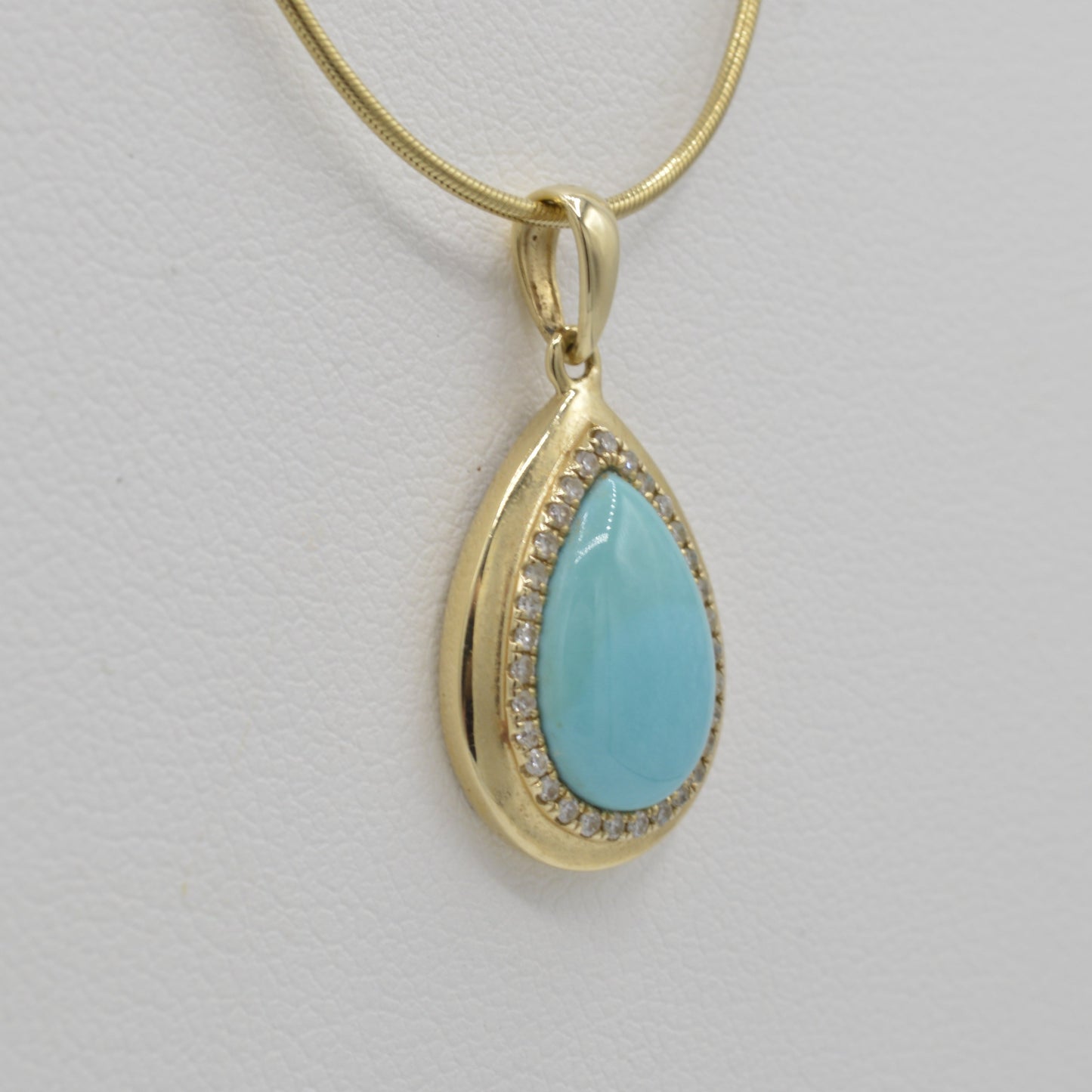 Turquoise Teardrop Necklace