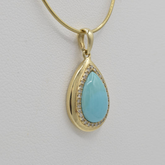 Turquoise Teardrop Necklace