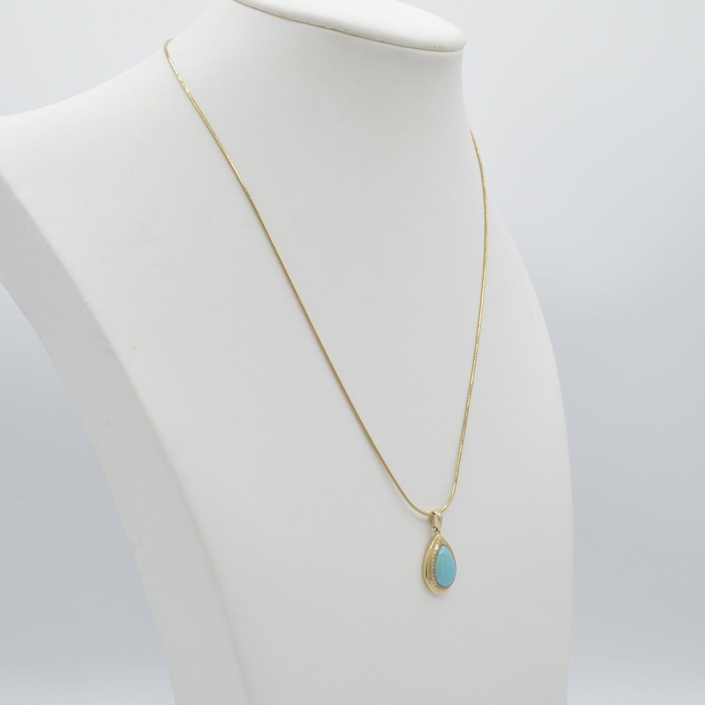 Turquoise Teardrop Necklace