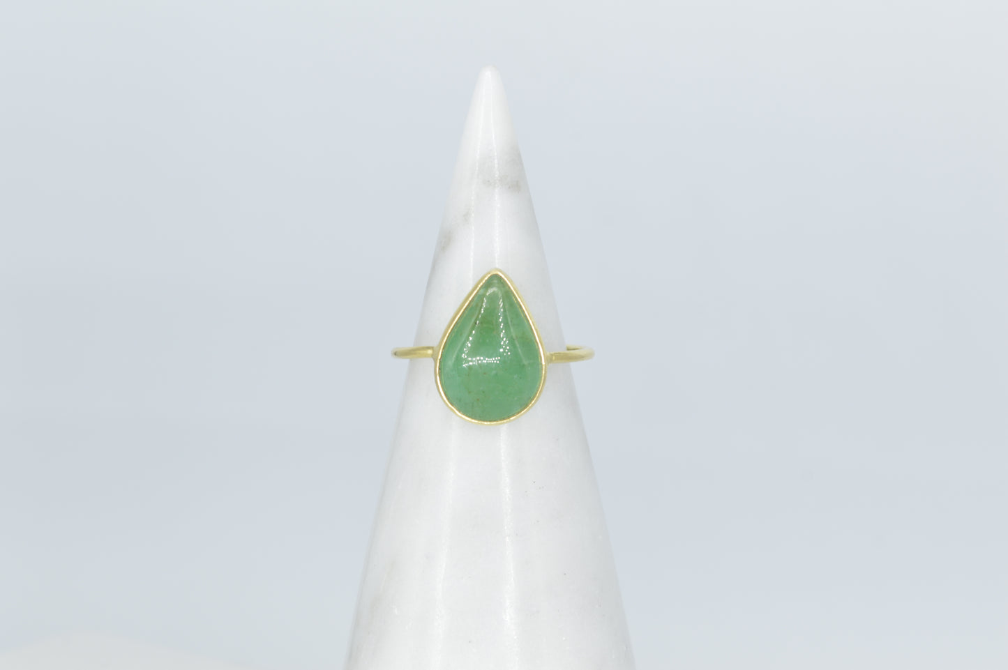 Emerald Teardrop Ring