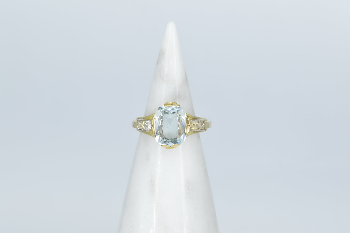 Topaz & Diamond Ring, 18k