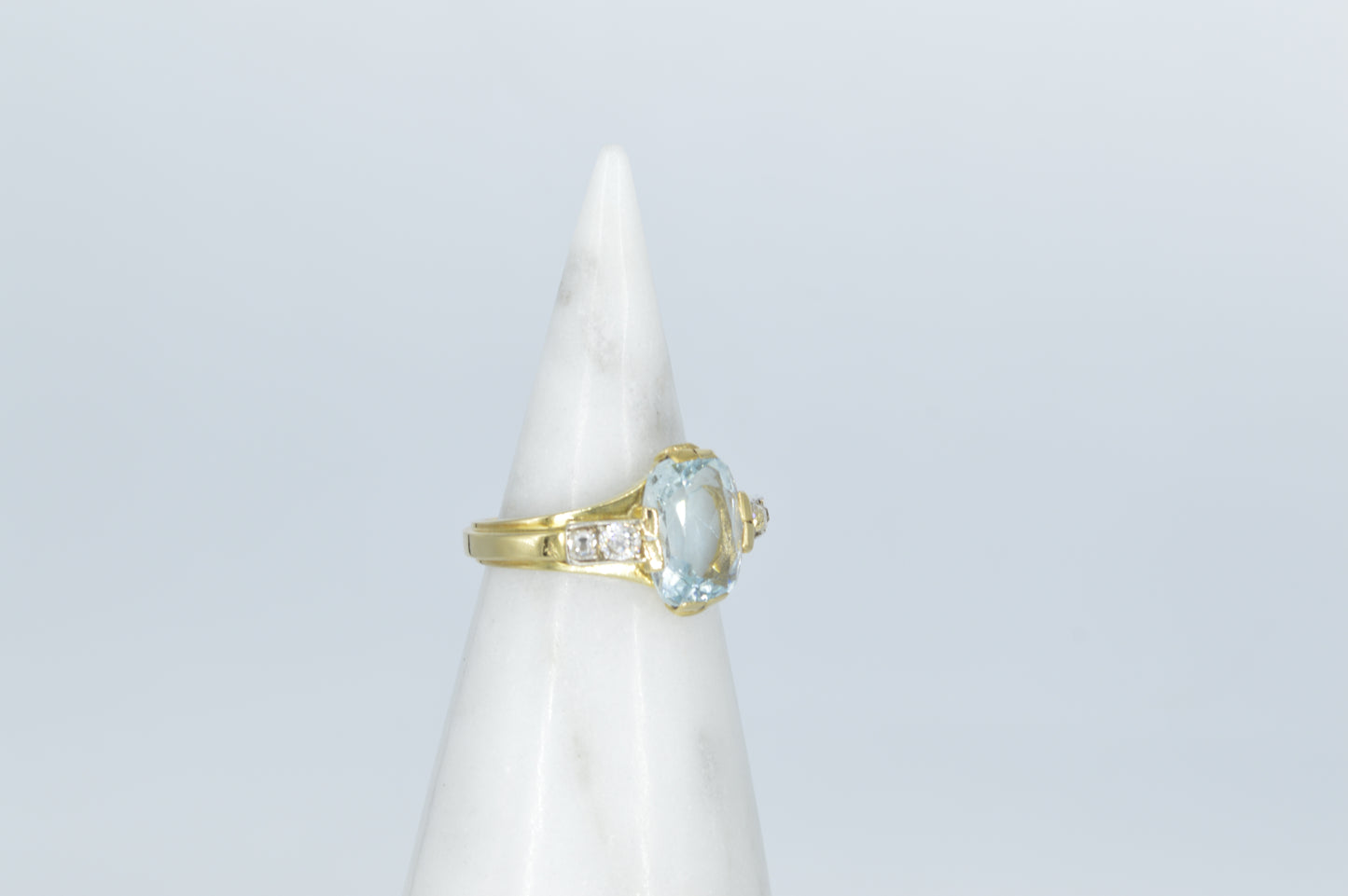 Topaz & Diamond Ring, 18k