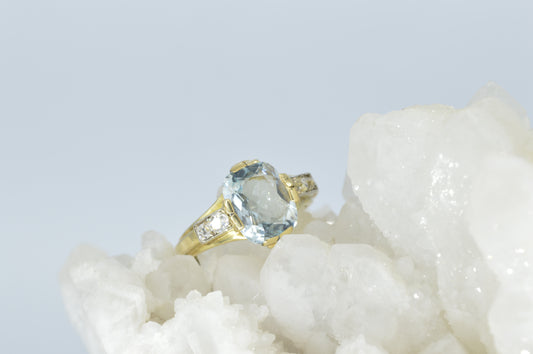 Topaz & Diamond Ring, 18k