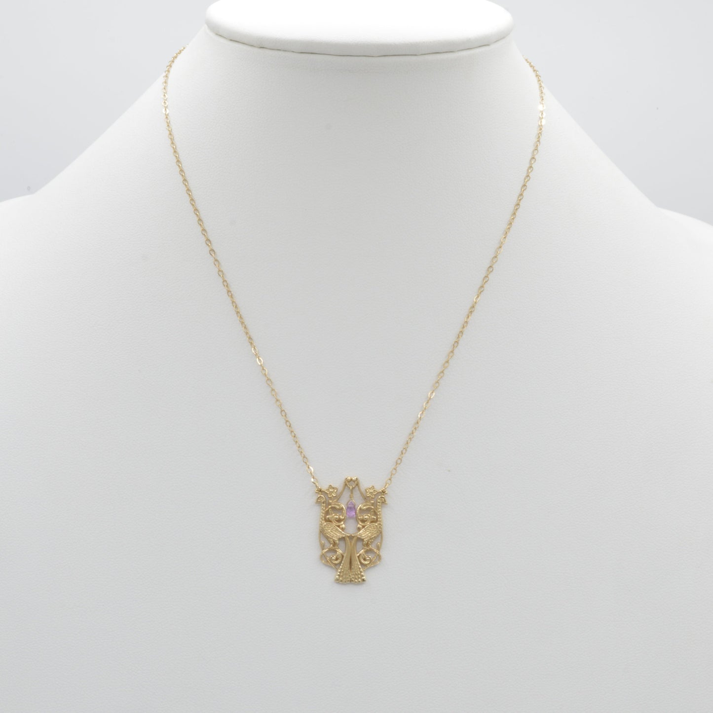 Peacock Sapphire Necklace