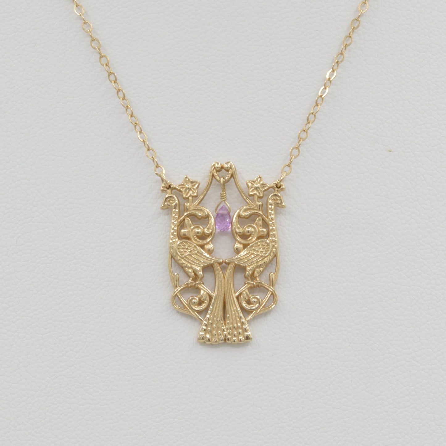Peacock Sapphire Necklace