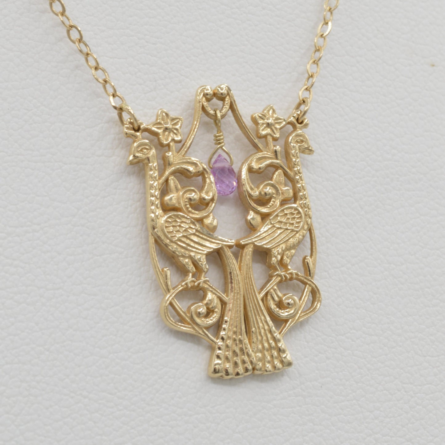 Peacock Sapphire Necklace
